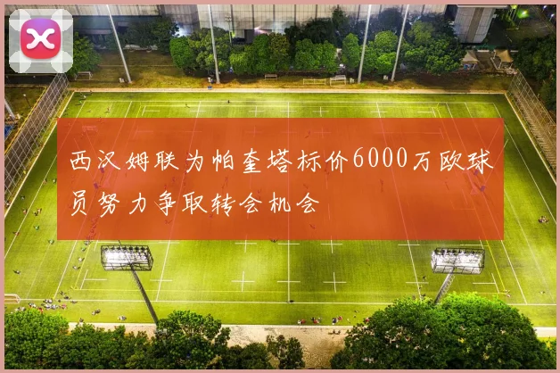 西汉姆联为帕奎塔标价6000万欧球员努力争取转会机会